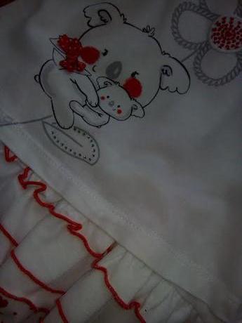 Komplet šaty s nohavičkami, 68