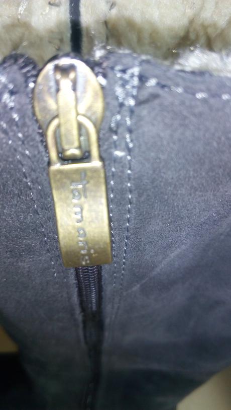 Čižmy z brúsenej kože s primaloft nenosené, tamaris,39