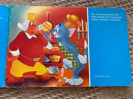 Retro staré leporelo tom a jerry kuchármi 1990, 