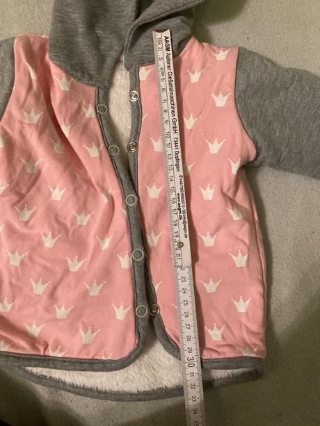 Kozusinkou zateplena mikina pre dievcatko, 80