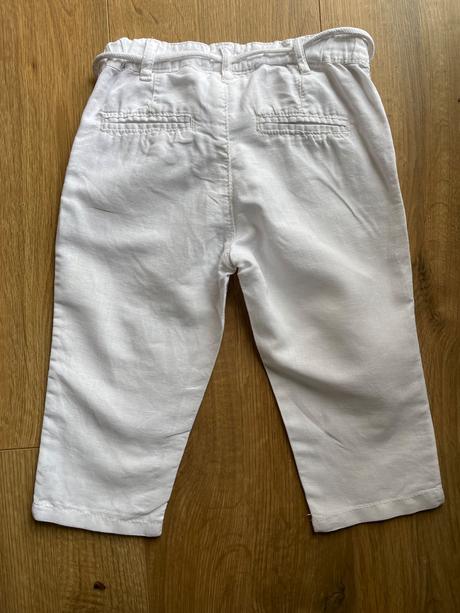 Ľanové nohavice, h&m,86