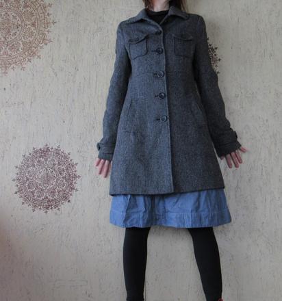 Štýlový vlnený kabátik, madonna,s