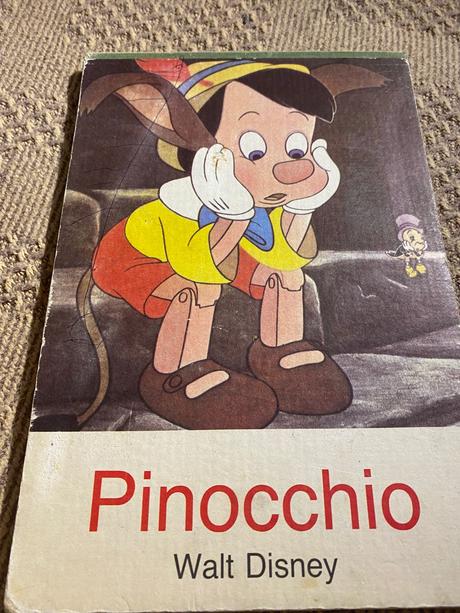 Retro staré leporelo pinocchio walt disney 1990, 