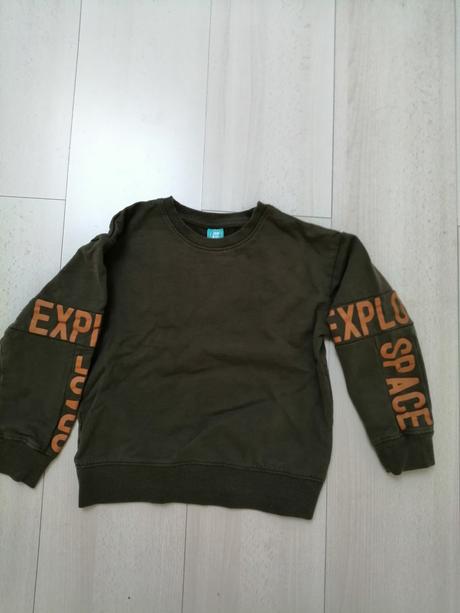Mikina pre chlapcov khaki farby vel. 128, 128