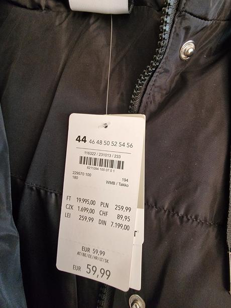 Zimna bunda, takko,44