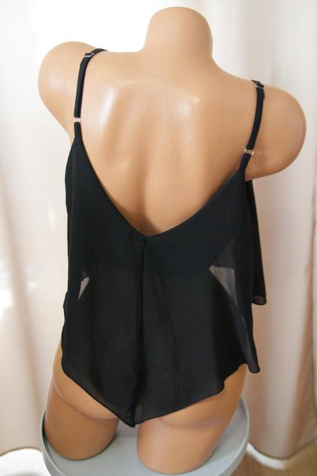 Čierny croptop l, l