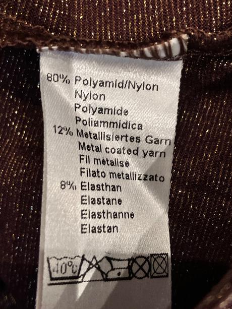 Hnedo-zlatý trblietavý elegantný top,veľk.42/44, tcm,xl