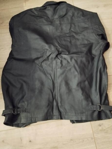 Pánska kožená bunda, koženka čierna, xl