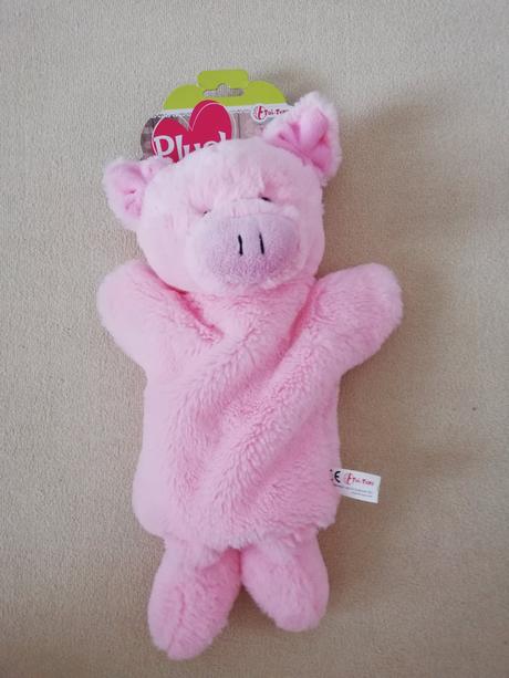 Plush pig hand puppets (prasiatko), 