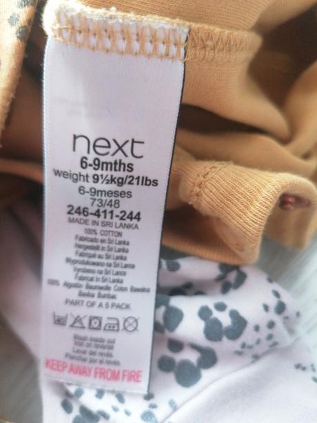 Next 2balenie pyžamko overal na spanie, next,74