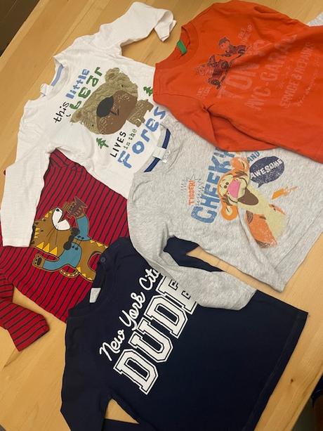 Tricka pre chlapca benetton, h&m 5 kusov na 1 rok, h&m,80