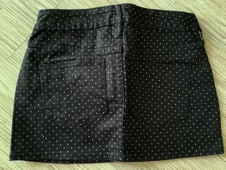 Krasna bodkovana sukna, h&m,xs