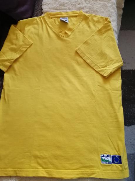 Žlté bavlnené tričko, l