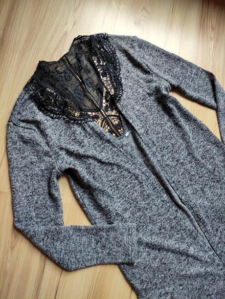 Tenší kardigán s čipkou, m