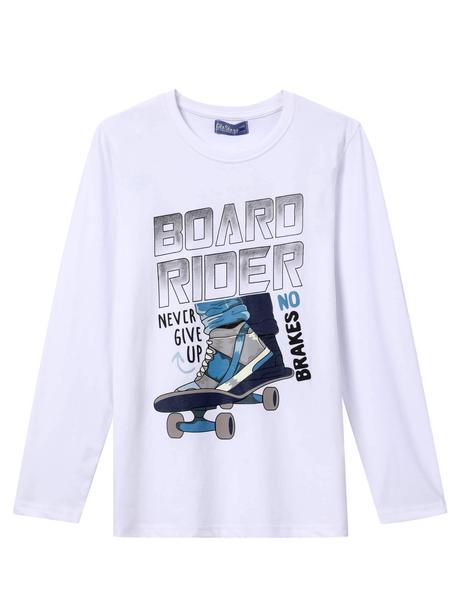 Chlapčenské tričko board rider biele, glo-story,152