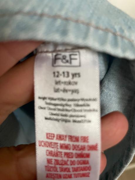 Rifľová košeľa, f&f,146