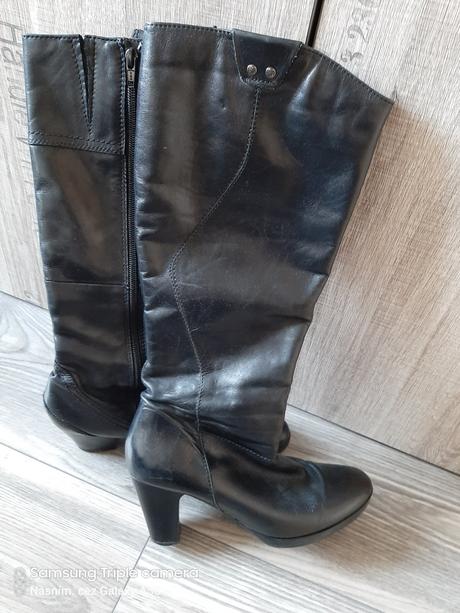 Vysoké kožené čížmy 38, lasocki,38
