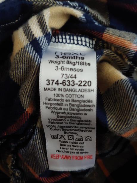 Flanelový overal next, next,62