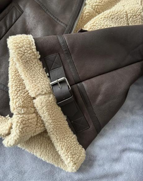 Pilotná bunda z brusenej "kože", next,48