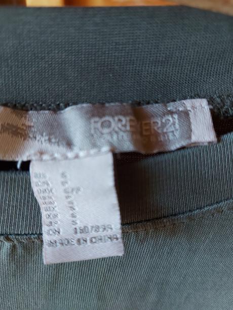 Olivovozelené mini šaty/dlhšie tričko s, forever friends,s