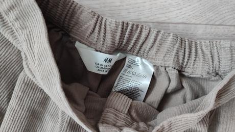 Menčestrová sukňa, h&m,128