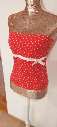 Bodkovaný top s maslou, s