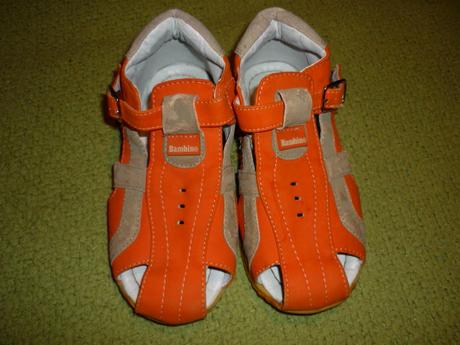 Sandálky kožené, bambino,27