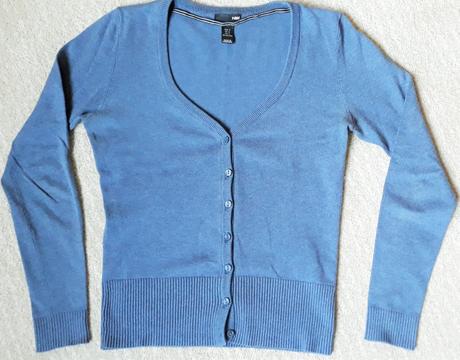Damsky sveter modry, h&m,s