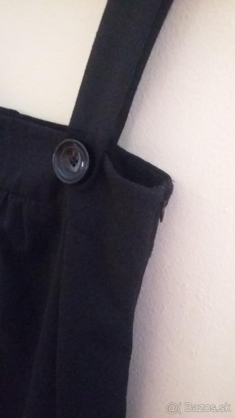 Zara čierne šaty s vreckami, zara,s