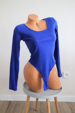 Modrý elastický body top, m, m