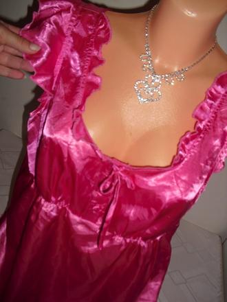 Romanticka satenova tunika, l