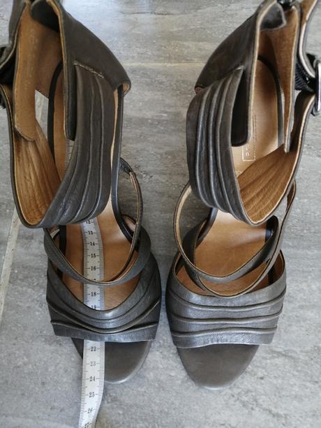 Celkož. sandále 5th avenue v38, vd24,5, 10cm opät, 38