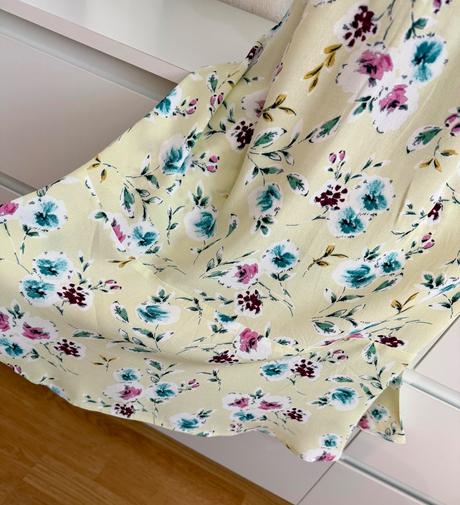 Mango viskózové kvetinové šaty romantický štýl, mango,l