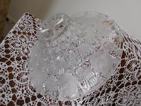 Veľká krištáľová misa bohémia-priemer-31 cm,, 