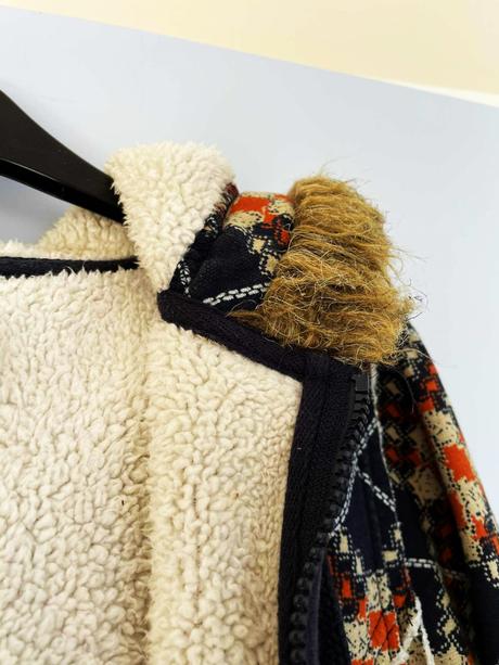 Teplá huňatá bunda m/l, m