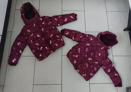 Zimná bordová bunda, takko,110 / 122