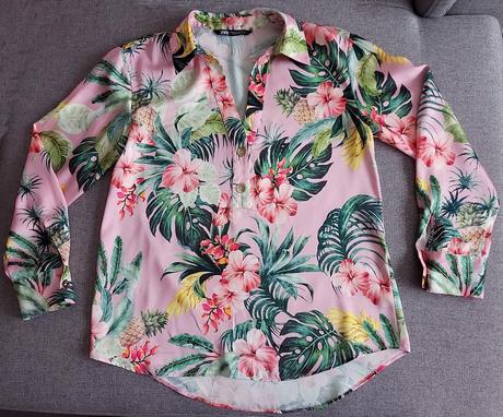 Blúzka zara, kvetinový vzor, zara,m