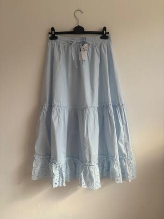 Svetlomodrá maxisukňa, m