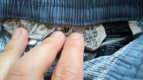 Letne nohavice roll up, h&m,86