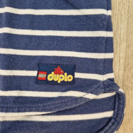 Šaty lego bavlnené modré paskované, lego,104