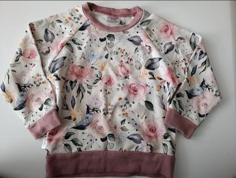 Mikina kvety ruže 98/104, 98