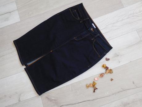 Riflová suknička 40v,, f&f,40