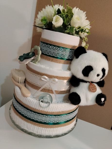 Plienková torta pandina záhrada - pre bábätko,