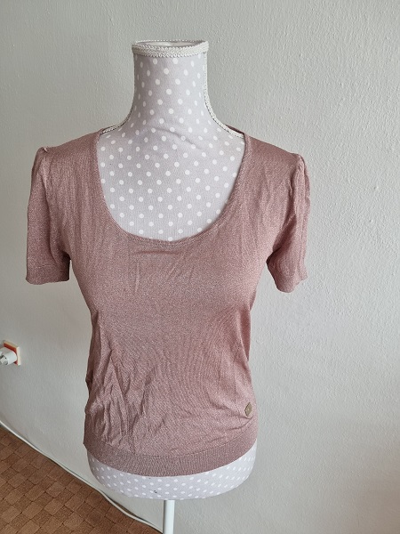 Fialkový pleteninkový top s vláknom burberry m, burberry,m