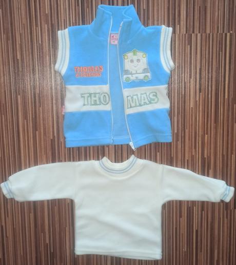 Vesta a mikinka flisova 74/80 vlacik tomas, 74