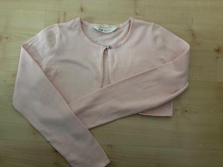Ružové bolerko 8-10 rokov, h&m,140