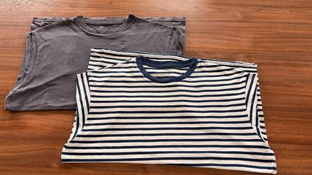 Trička 2-pack top stav, h&m,170