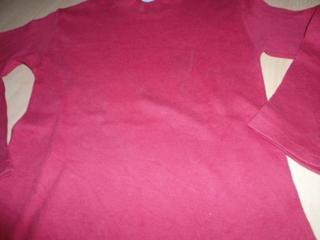 Cerveny rolacik dlhy rukav - darujem k objednavke, 116