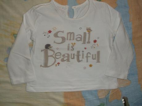 Biele tričko s dl. ruk, 9 - 18 mes. , tesco,80