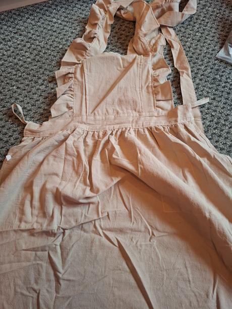 Vintage vyšívané zástery s kvetinovou textúrou, 